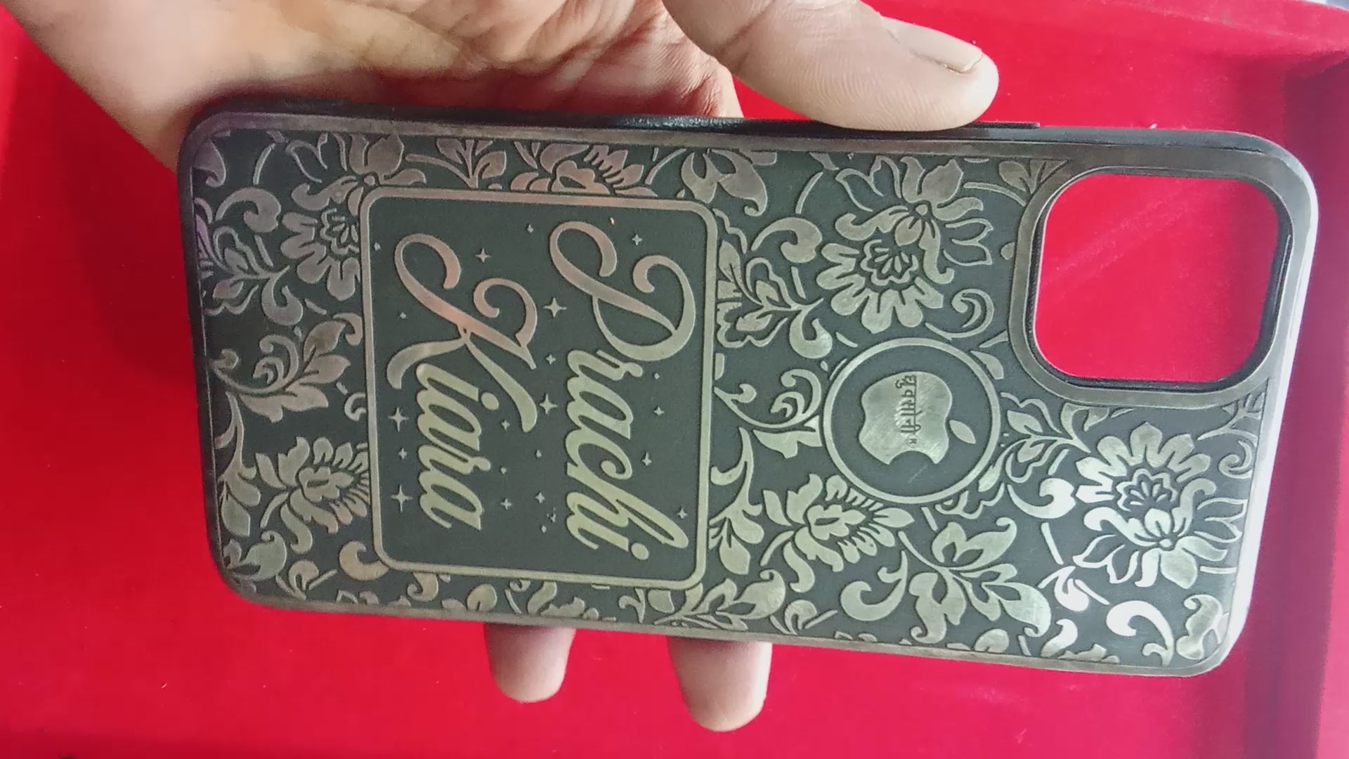 Customized silver iphone cover