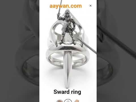 Silver sward ring (jewellery)