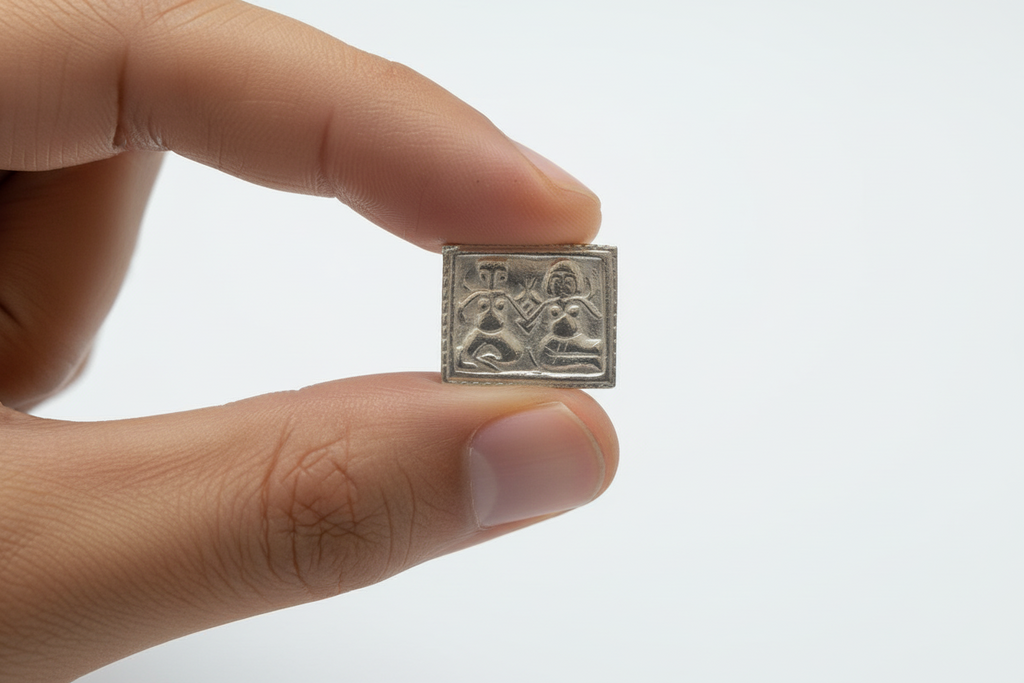 मूल मूलनी mool moolni 1g1.8x1.5cm (in silver)
