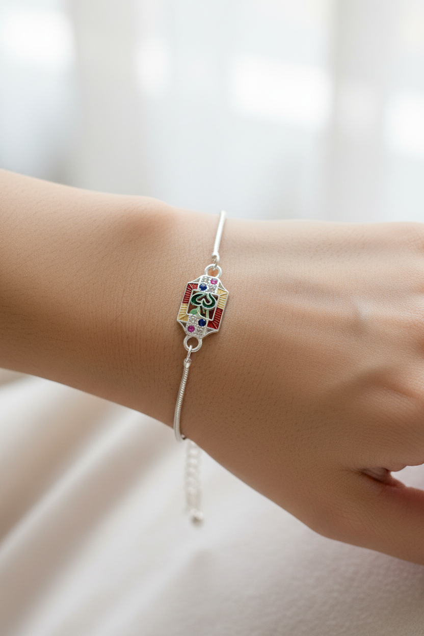 Silver rakhi B