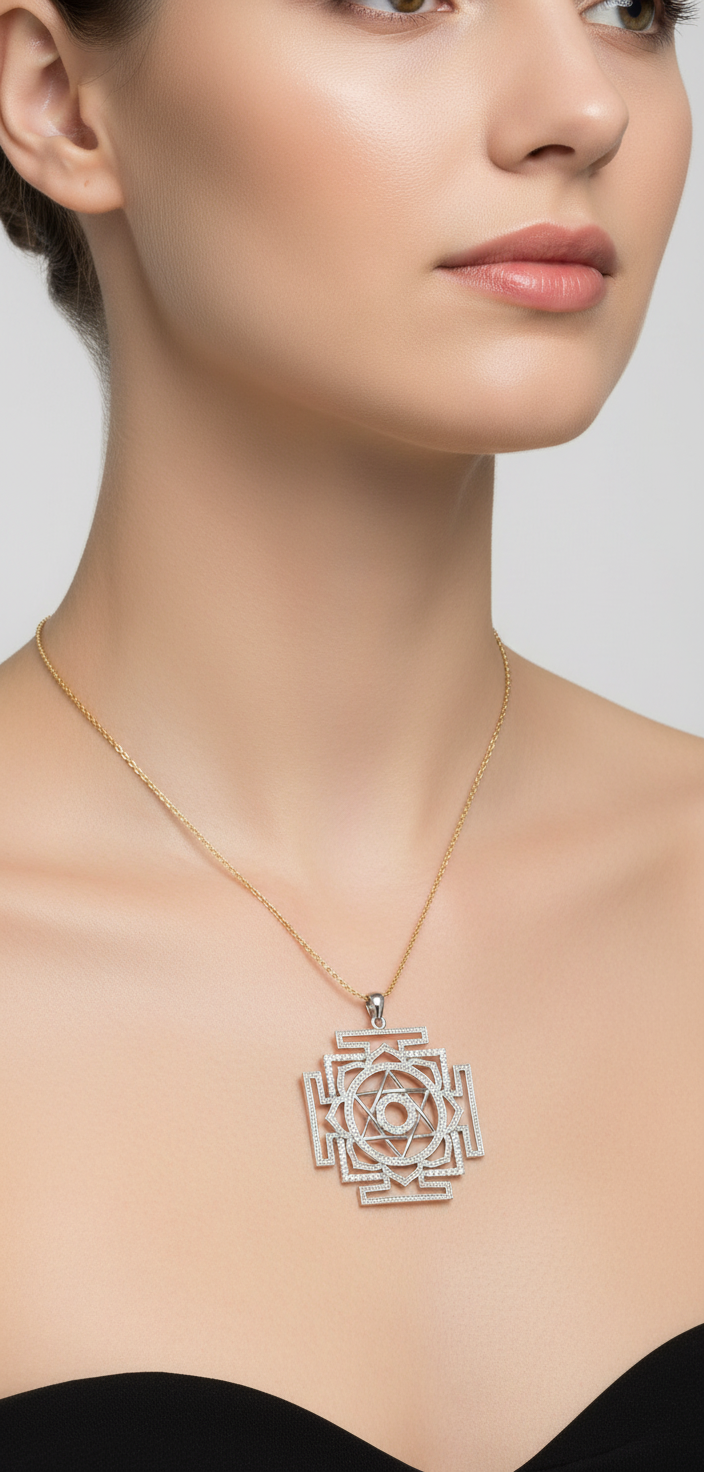 Silver yantra