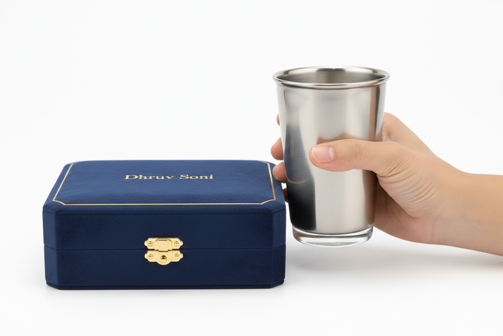 गिलास tumbler 77.79g4x2.5" (in silver)