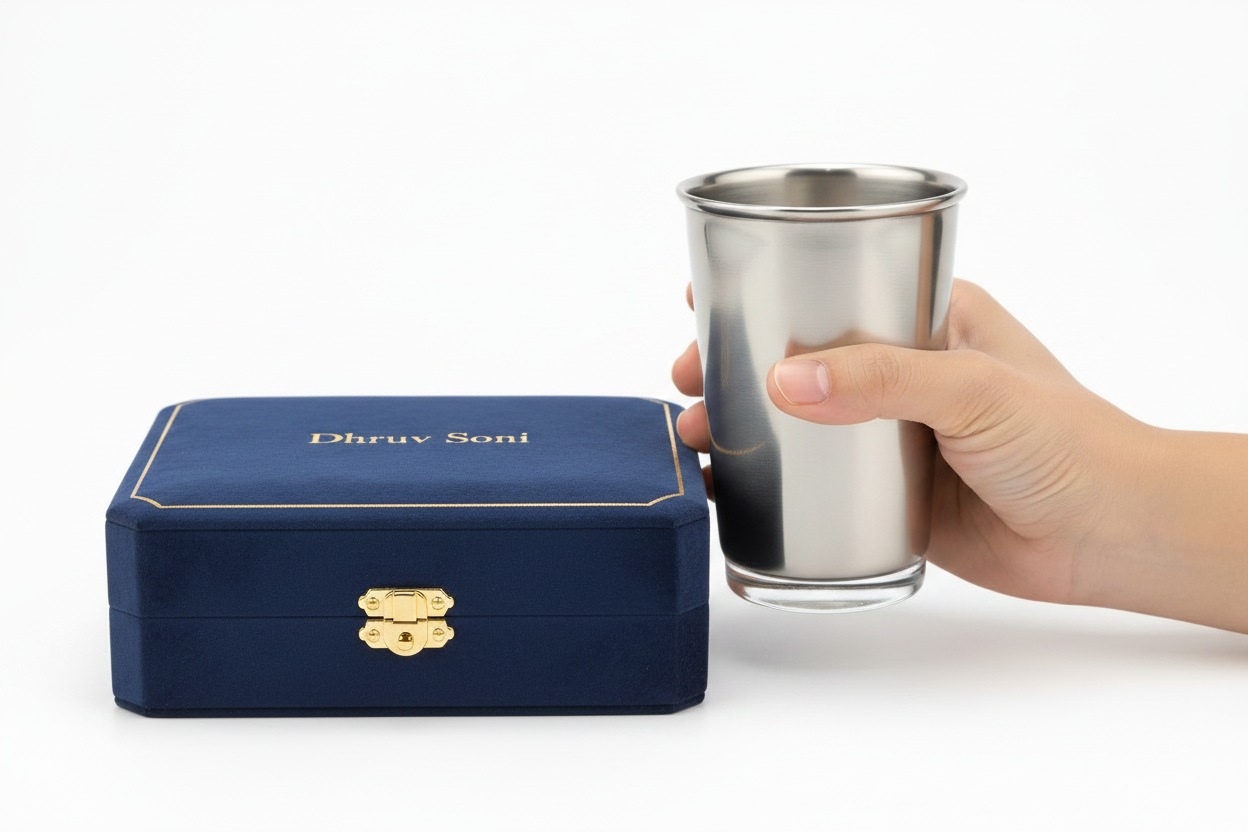 गिलास tumbler 77.79g4x2.5" (in silver)
