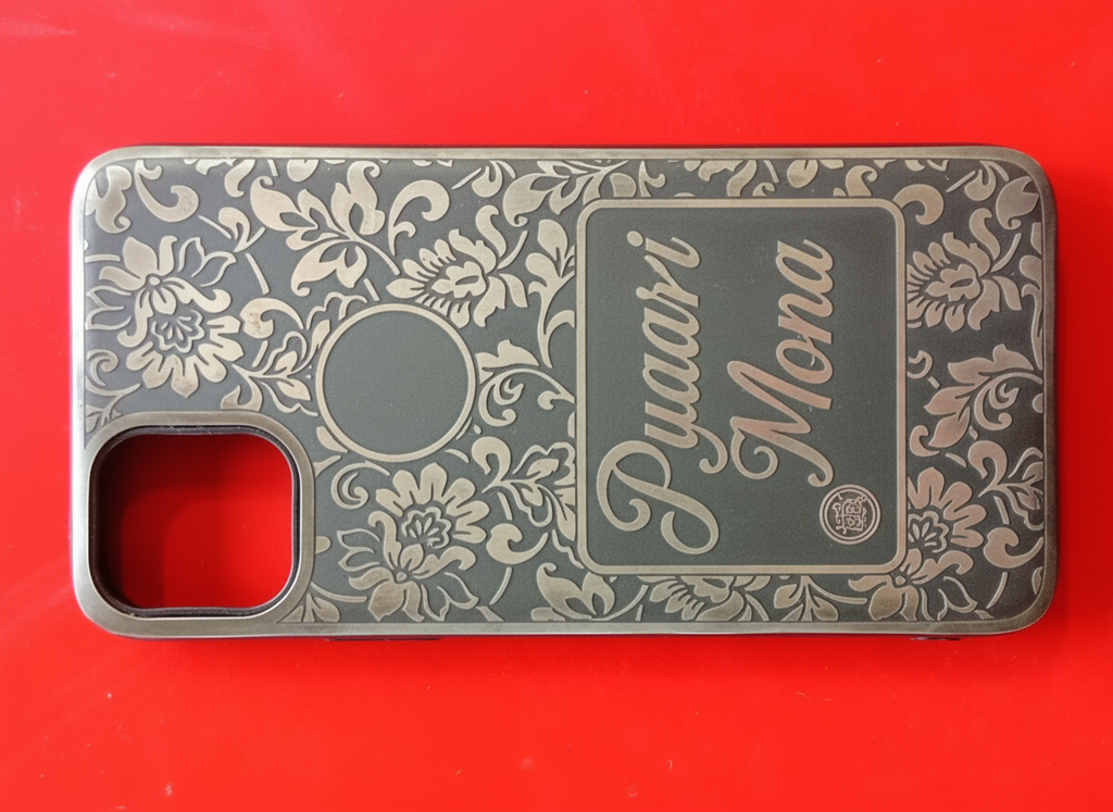 Customized silver iphone cover