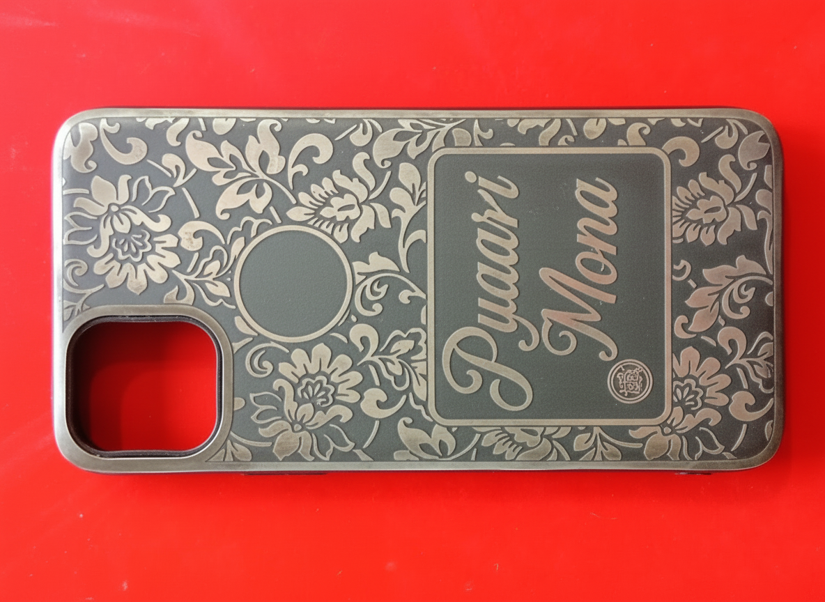 Customized silver iphone cover