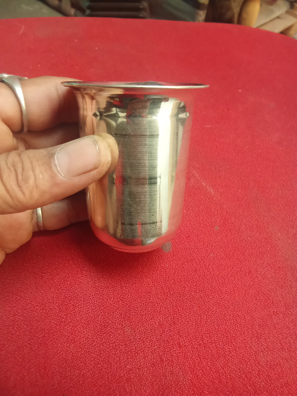 गिलास glass tumbler 27.62g3"(in silver)