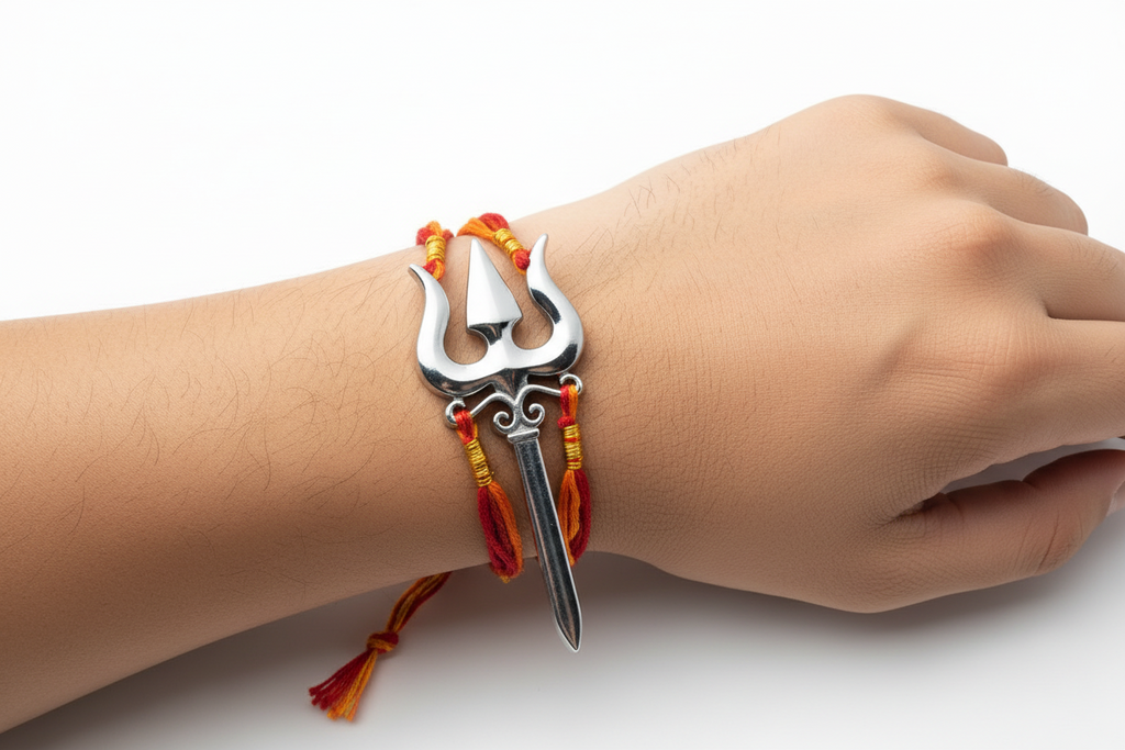 silver Trishul (worship)