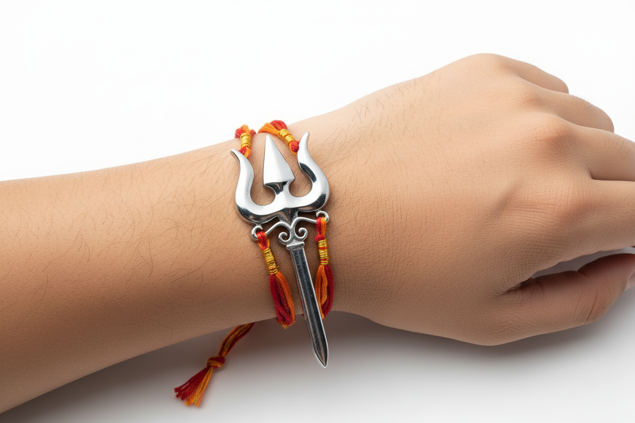 silver Trishul (worship)
