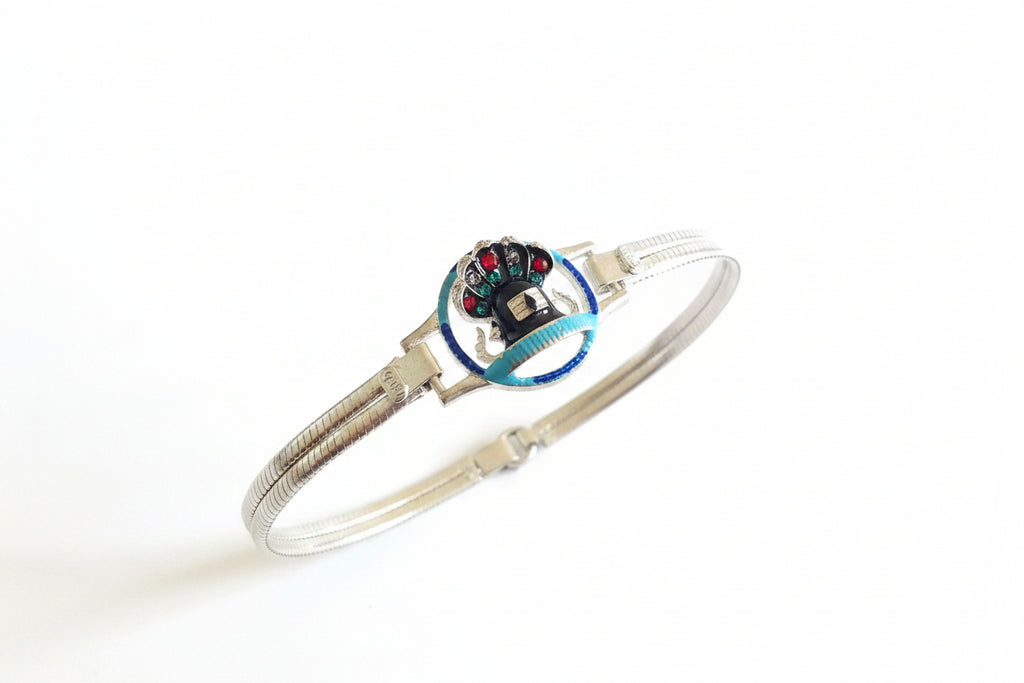 शिवलिंग ब्रेसलेट shivling braclet 23.9g8"(in silver)