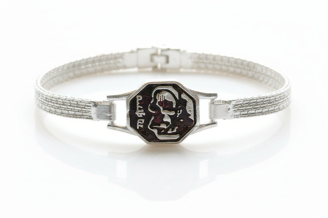 हनुमानजी hanuman braclet21.25g 8.1"(in silver)