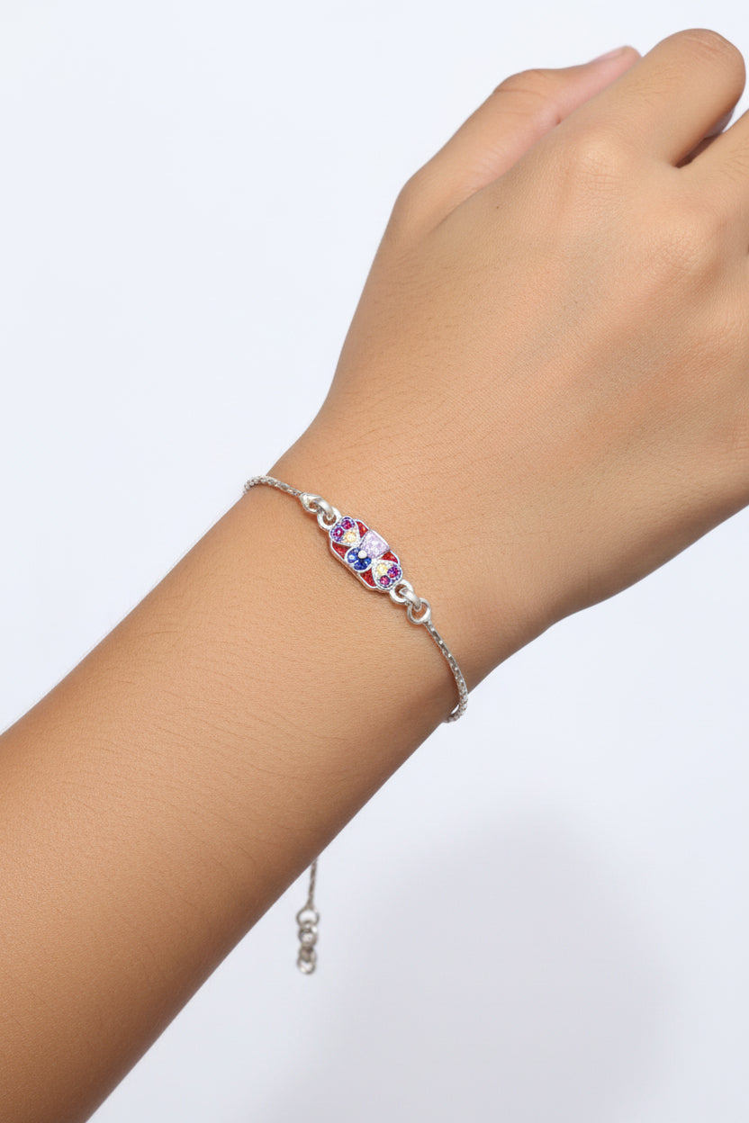 Silver rakhi A