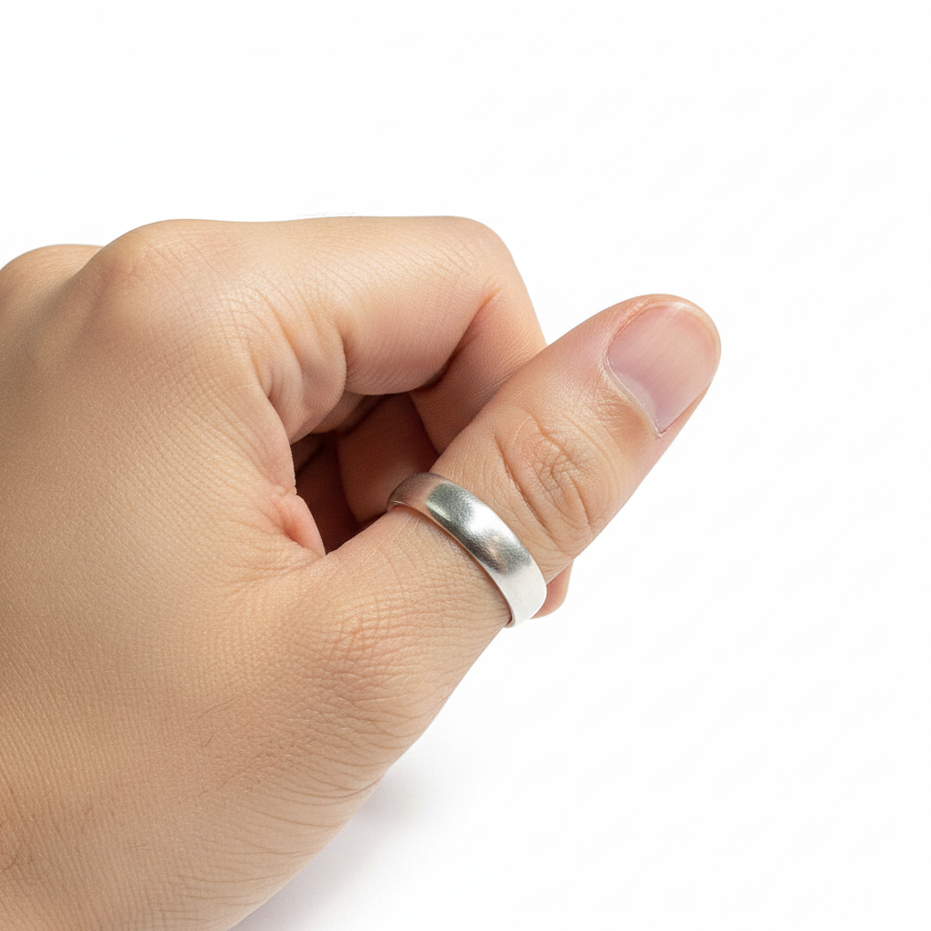 छल्ला thumb ring5.07g33no.(in silver)