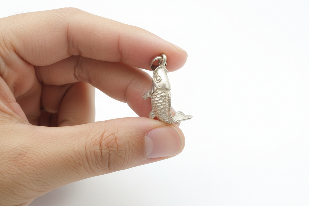 मछली movable fish 5.98g3.26cm (in silver)