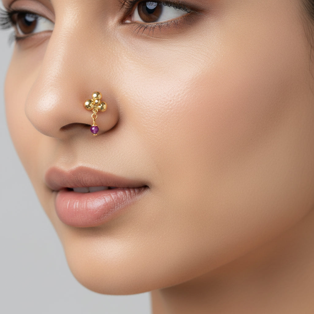 लौंग nose pinL250mg(in gold)