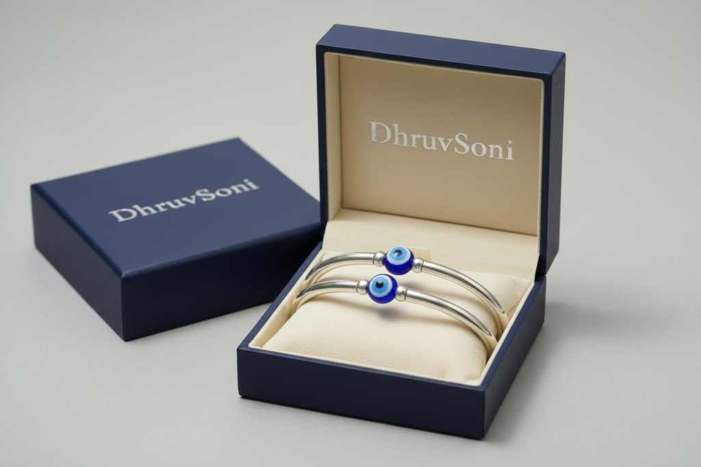 Devil eye Baby kada (silver)