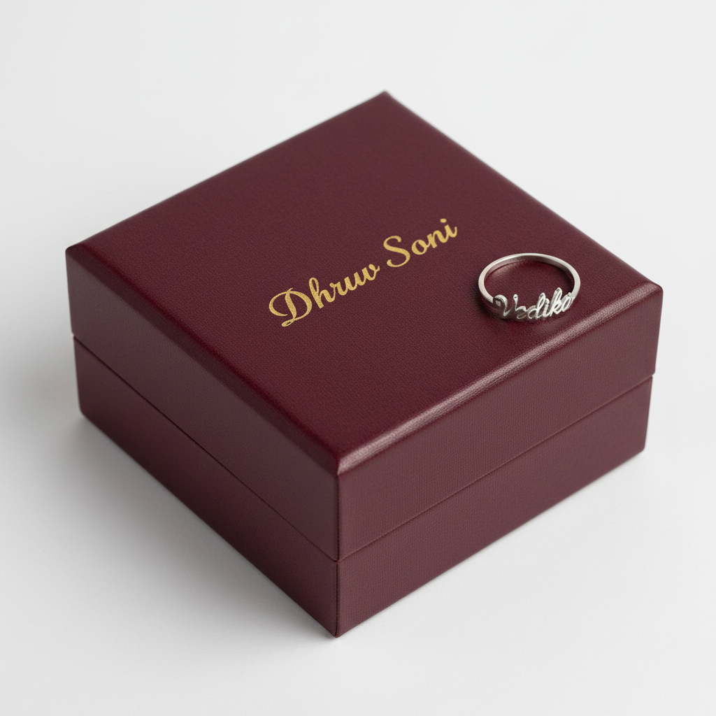 छल्ला name ring 1.8g 11no.(in silver)