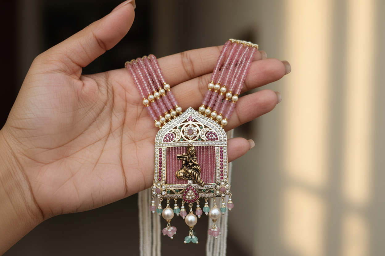 Long nackless set 07(in silver)