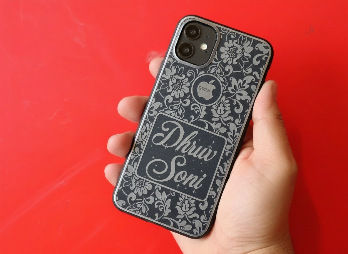 Customized silver iphone cover