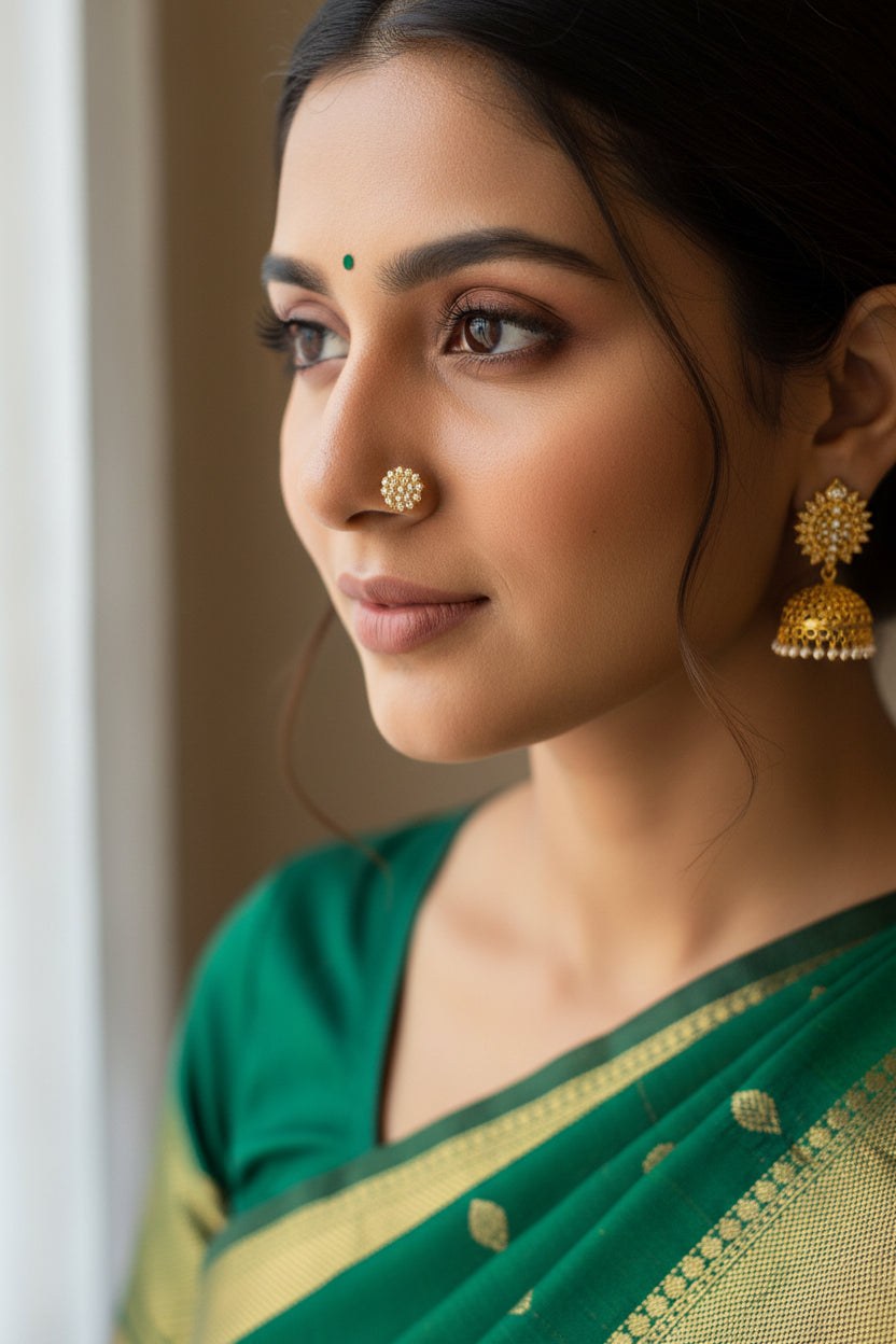 लौंग nose pin250mg (in gold)