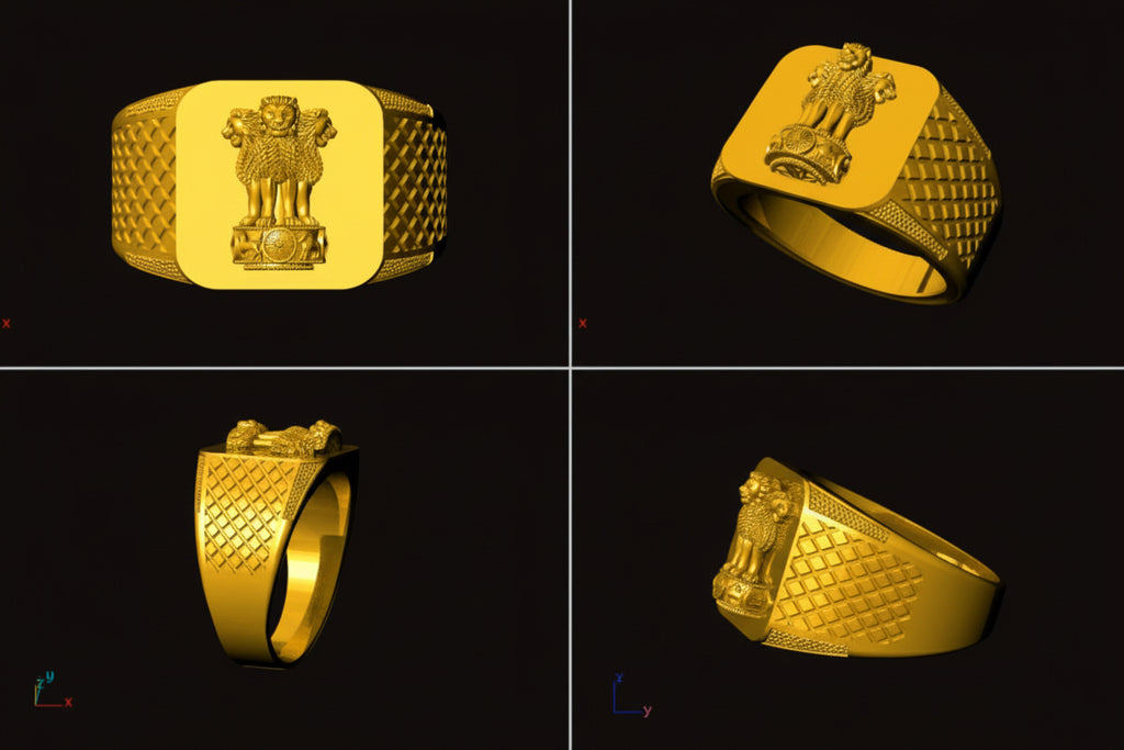 State Emblem of India (Gold ring)