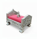 Silver bed for shree Krishna (worship)