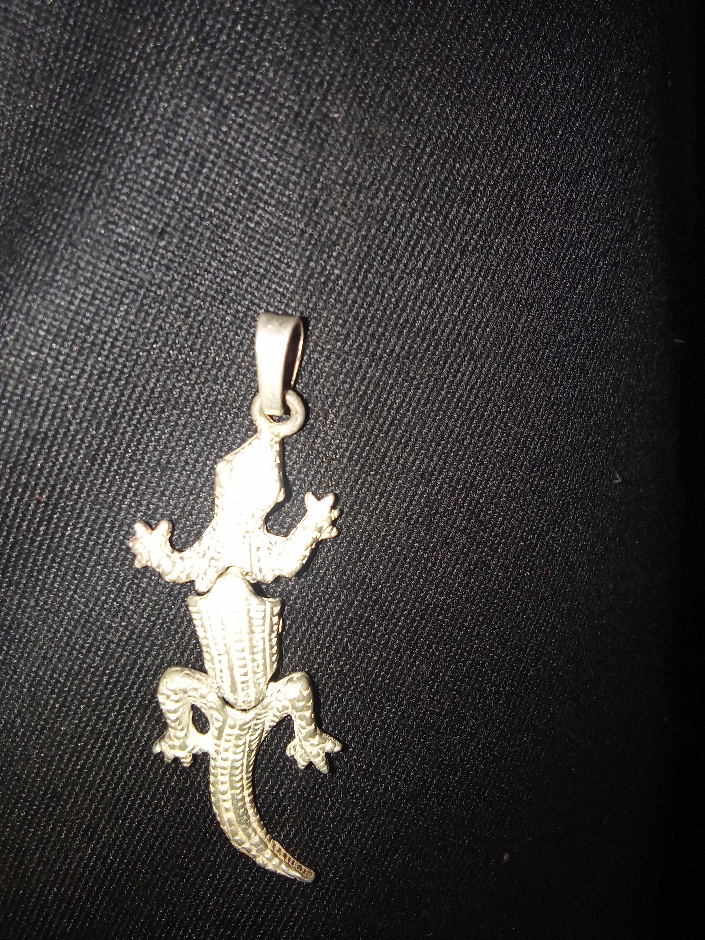 छिपकली पैंडल Lizard Chain Pandate11g18" (in silver)