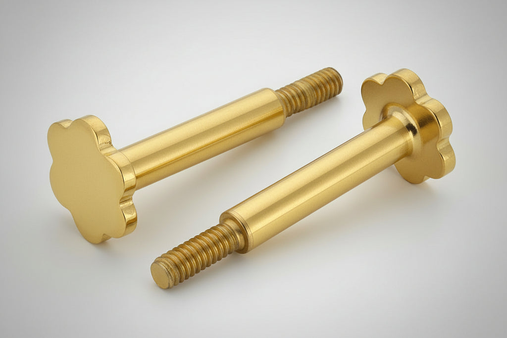 threaded earring post and screw back 2(Gold)