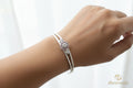 Silver girl kada (jewellery)