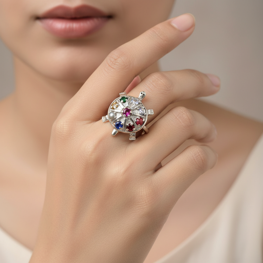 कछुआ Ring 3.4g14no.(in silver)