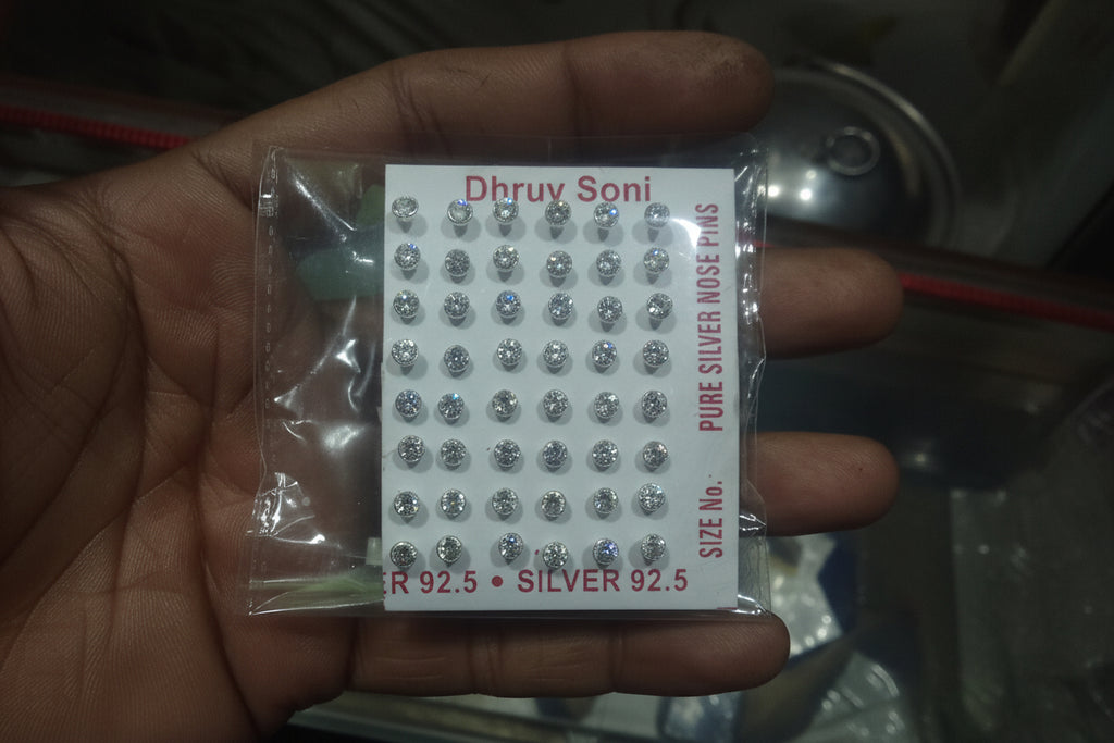Silver nose pin (Jewellery)