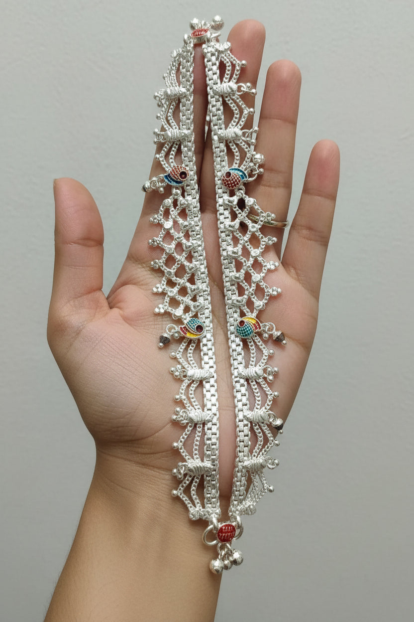 पाजेब Anklet71.6g10" 7no.(in gs metal)