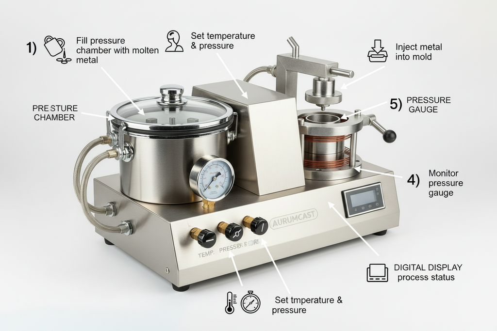 Casting vaccum plant