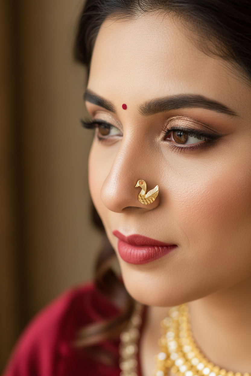 लौंग nose pin 340mg(in gold)