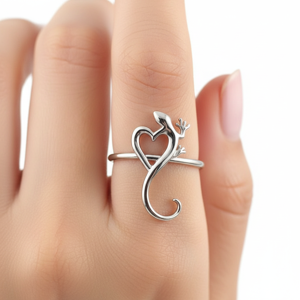 छिपकली अंगूठी Lizard ring4.2g(in platinum)