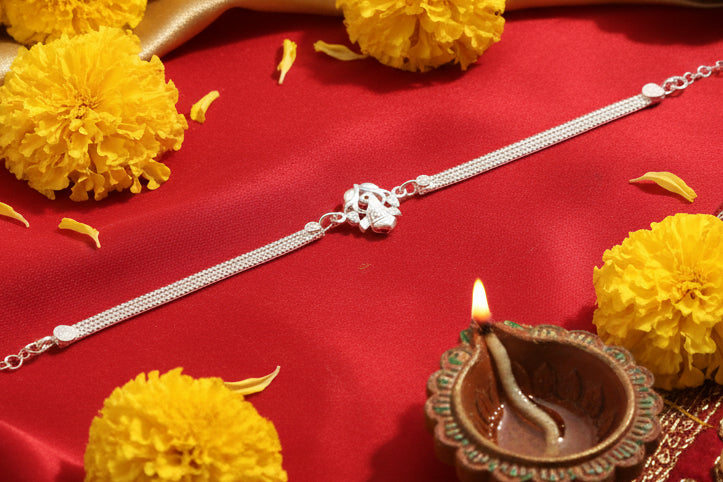 Silver rakhi (D)