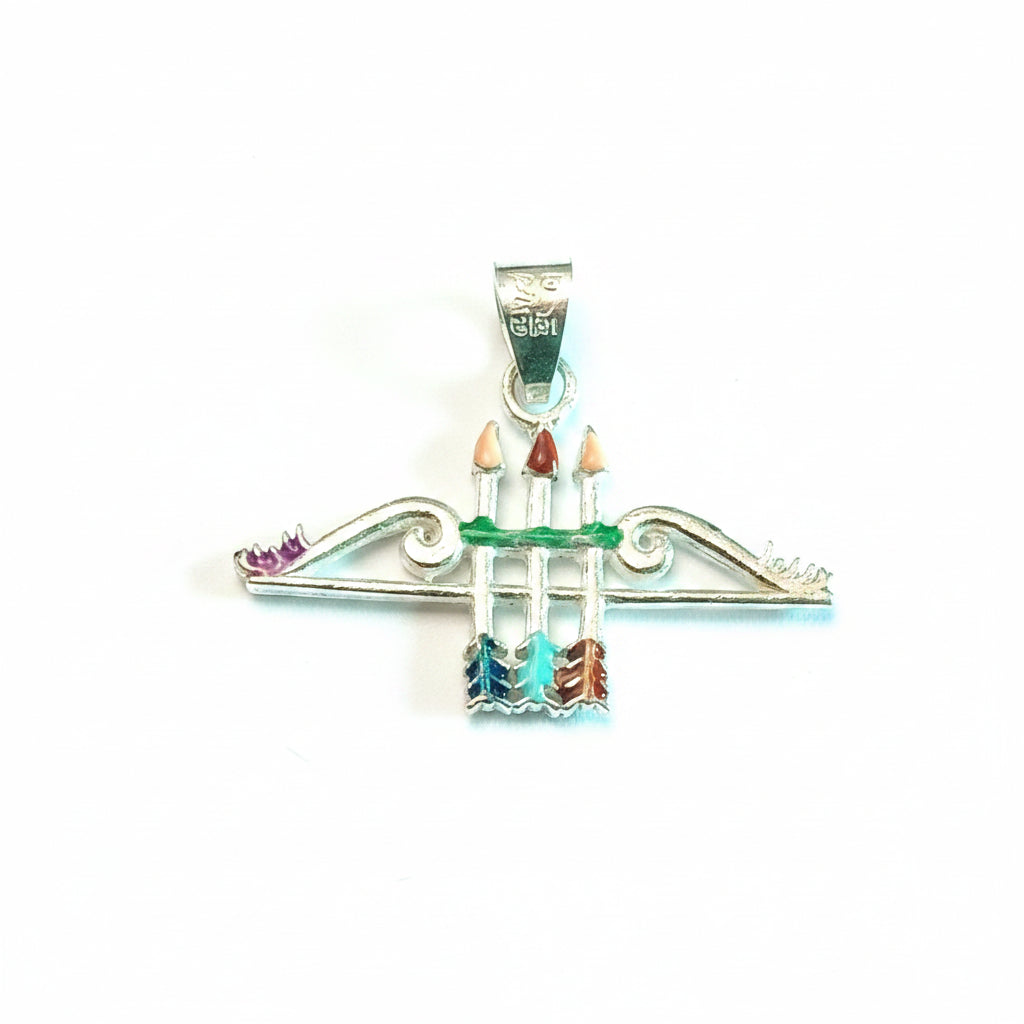 तीन वाण three arrow pandate2.1g1" (in silver)