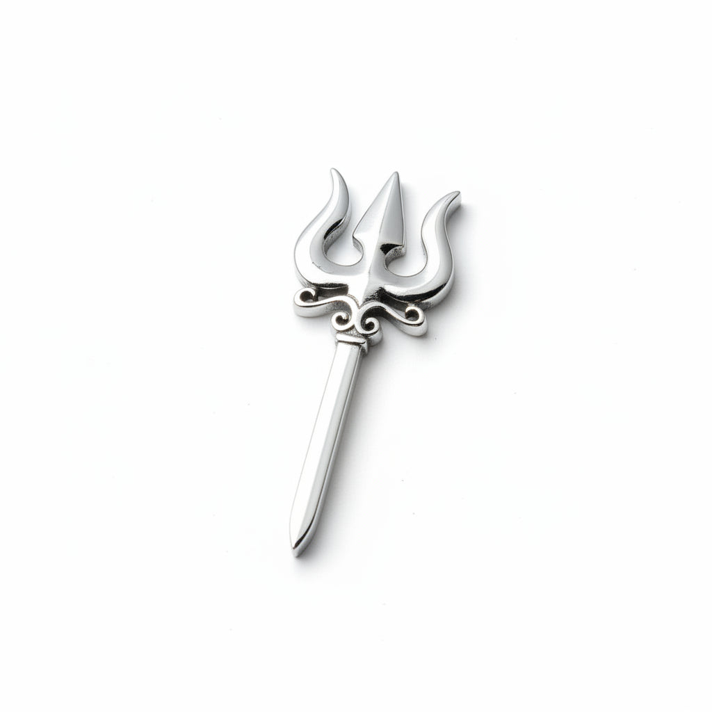 silver Trishul (worship)