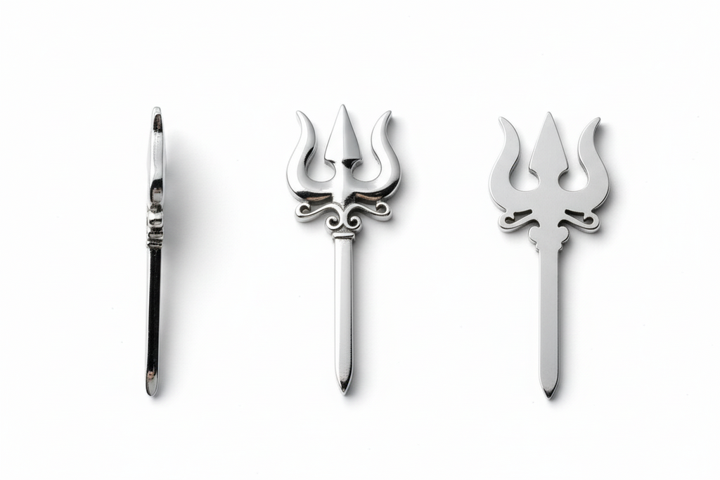 silver Trishul (worship)