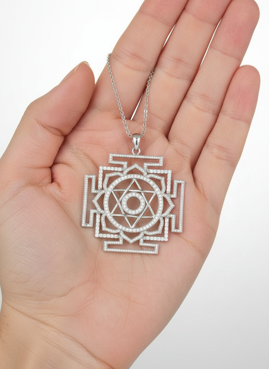 Silver yantra
