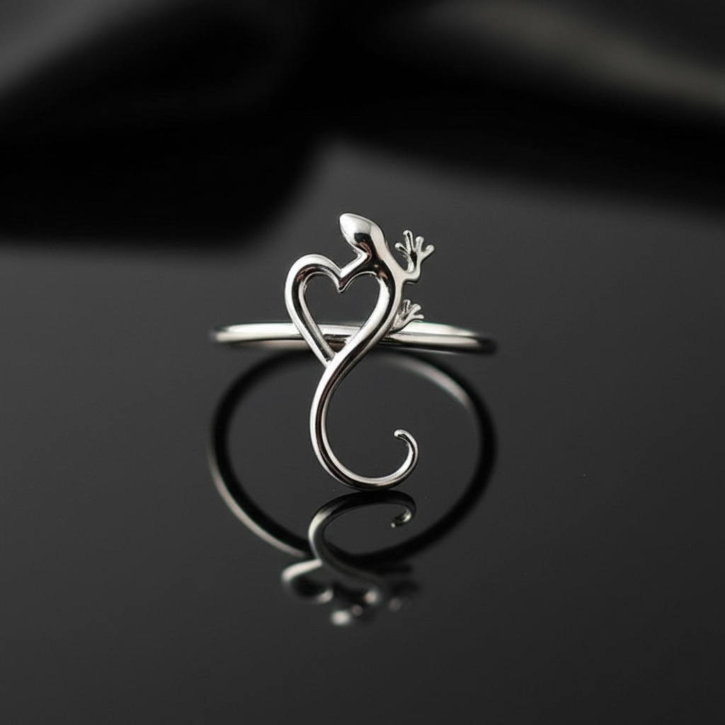 छिपकली अंगूठी Lizard ring4.2g(in platinum)