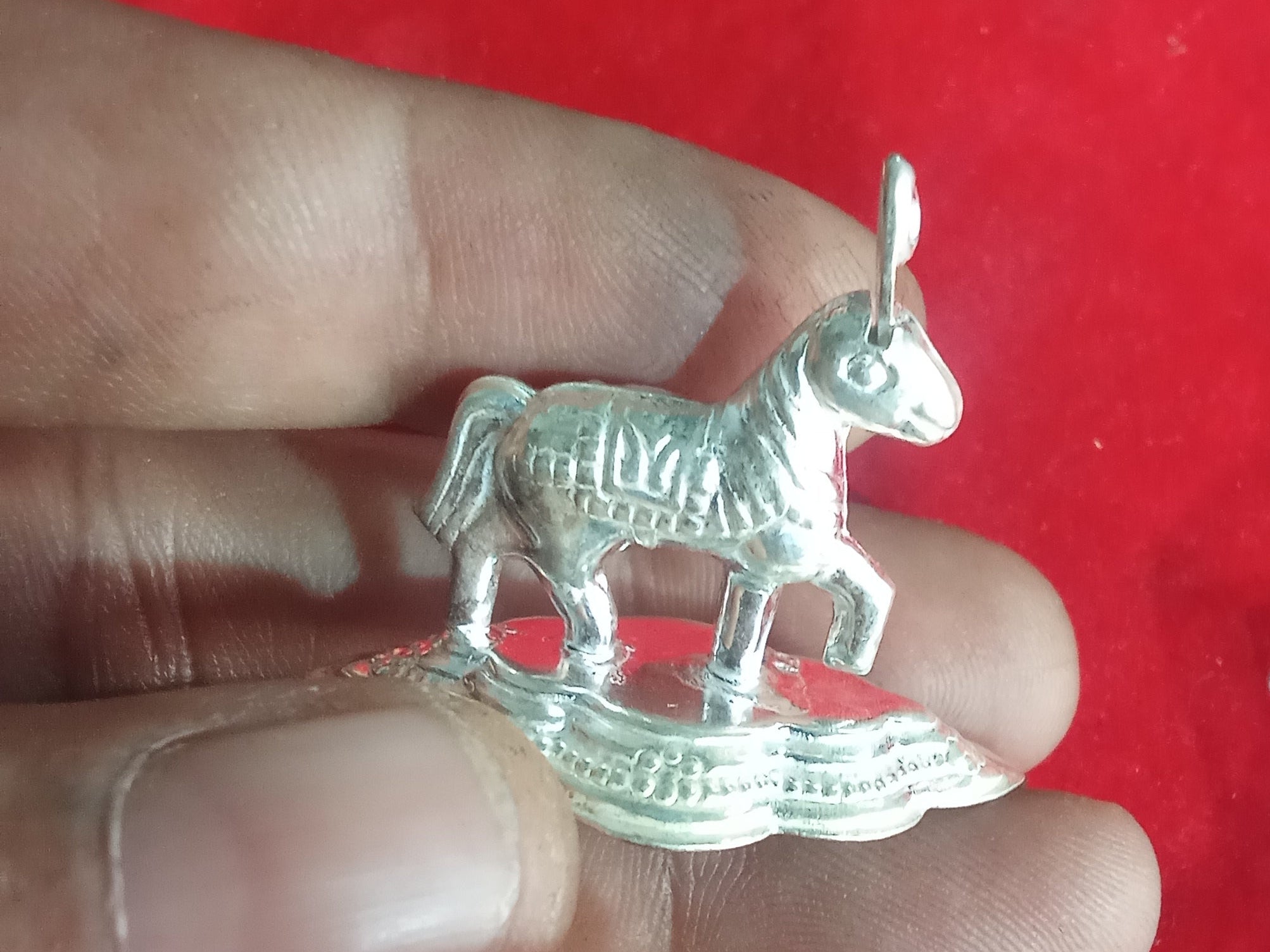 धोडा Horse4.86g3x3.5cm (in silver)