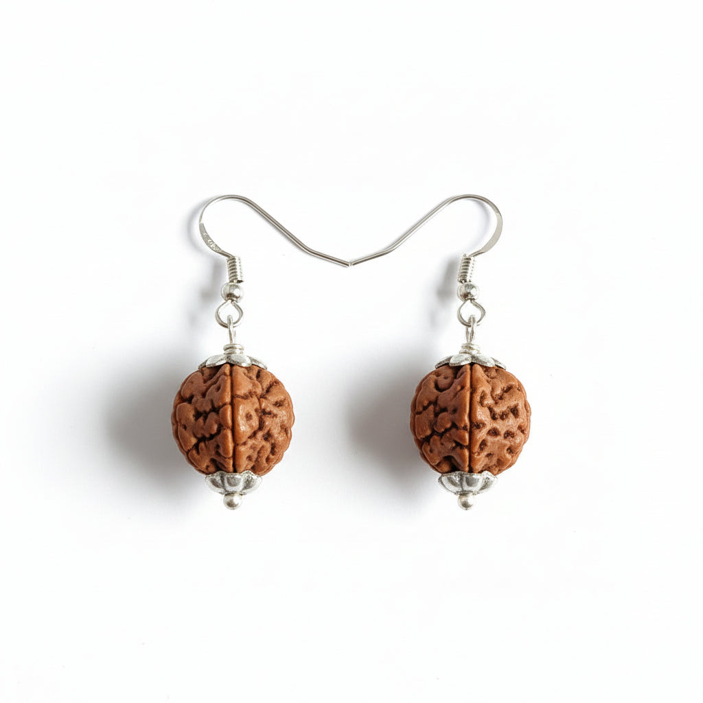 Rudraksh studs1g8mm(in silver)