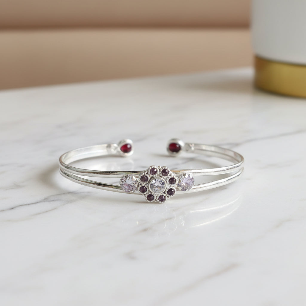 Silver girl kada (jewellery)